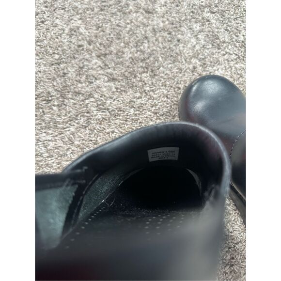 L.L. Bean Women’s 6 Black Leather Clogs Slip on Comfort Shoes - Picture 6 of 10